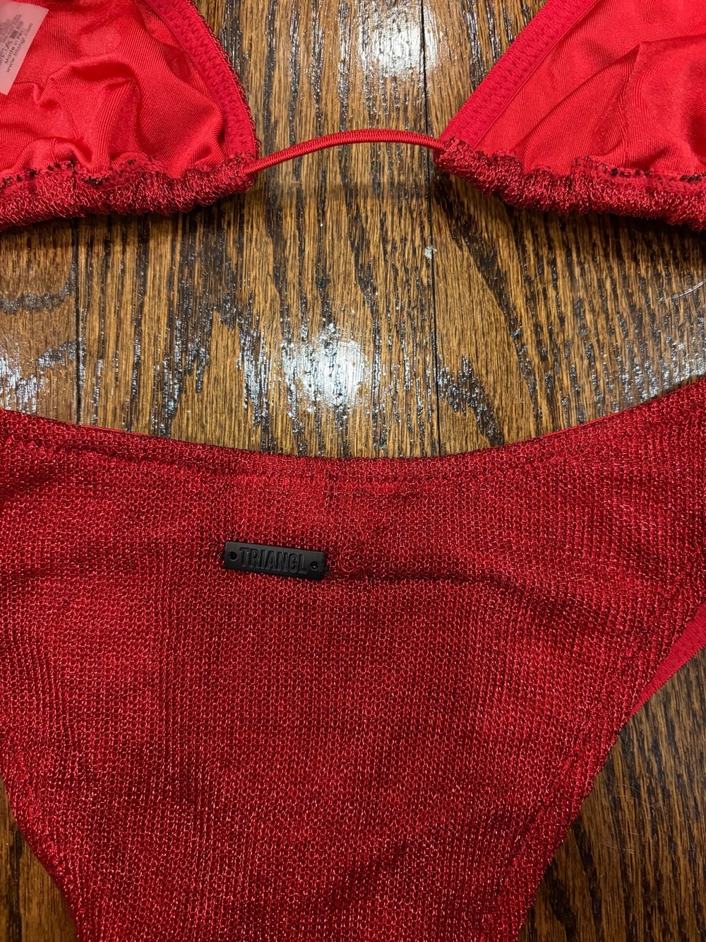 Triangl red bikini - Picture 5 of 5